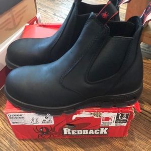 New Redback Bobcat Steel Toe Boots size 10.